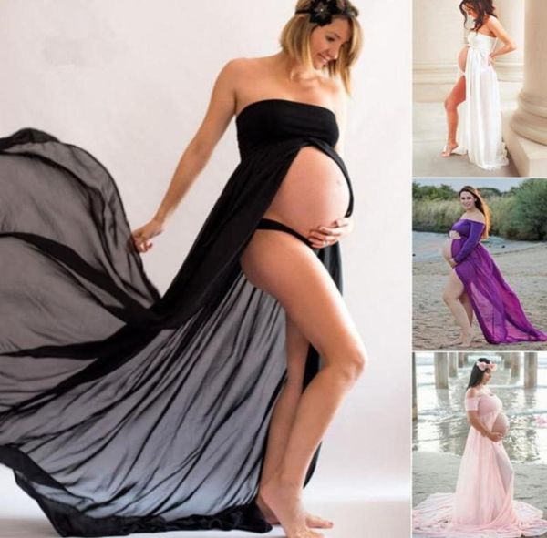 Hirigin mãe grávida vestido novo maternidade pogal adereços roupas de gravidez feminina vestido de renda po shoot roupas 7389861