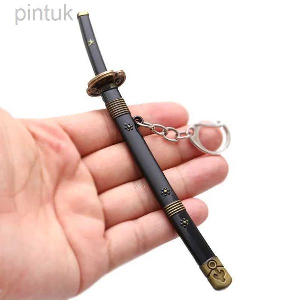 Chaveiros colhedores brinquedo katana pingente chaveiro anime espada arma pingente chaveiros moda simulado cosplay acessório nova chegada ldd240312