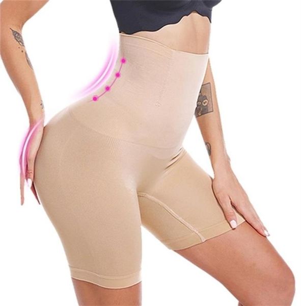 Mulheres cintura alta corpo shaper bunda levantador shapewear sem costura controle calcinha cintura trainer emagrecimento barriga roupa interior 20122322122340