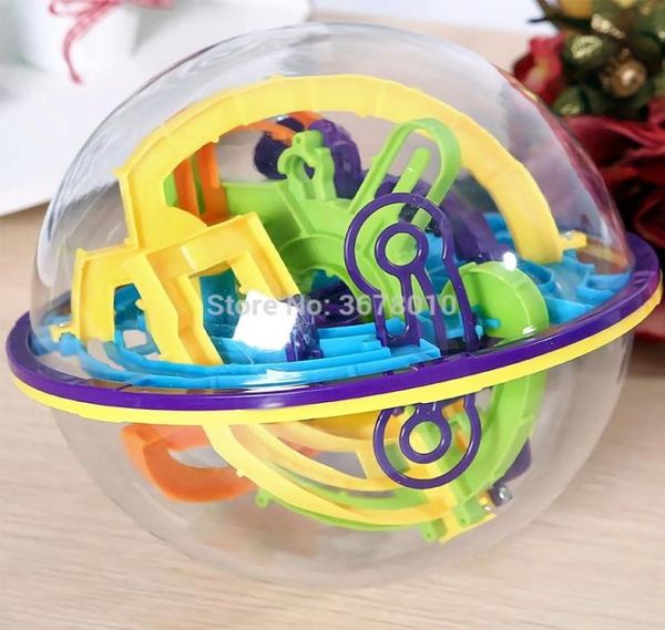 Bola de labirinto 3D de intelecto contendo 158 barreiras desafiadoras jogo independente para crianças adultos perplexus quebra-cabeça brinquedos de equilíbrio de QI Y20034362049