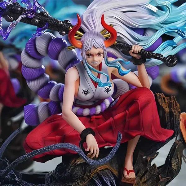 Action Figures Toy One Piece 36cm Anime Yamato Figurine Gk Kaidou Figlia Yamato Action Figures Warring Statue Collezione in PVC Modello Giocattoli Regali Kid ldd240312