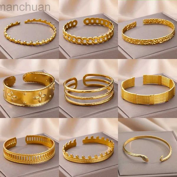 Pulseira jesus pulseiras para mulheres aço inoxidável cor dourada pulseiras de luxo jóias pulseras mujer bijoux ldd240312