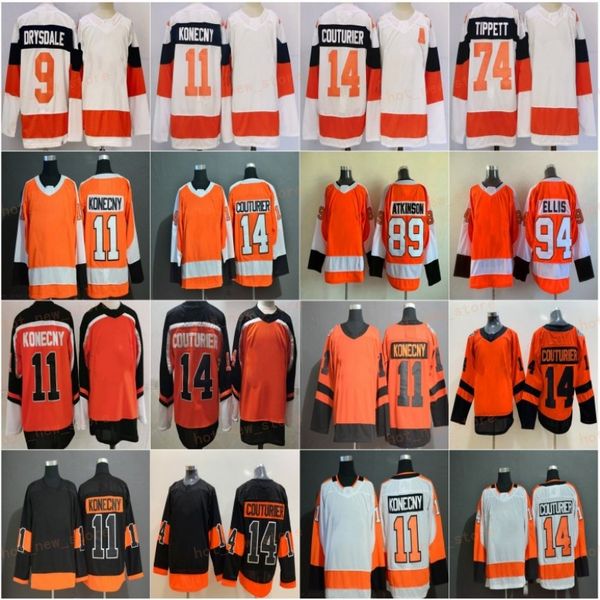 2024 Stadium Series 11 Travis Konecny Hóquei Jerseys 89 Cam Atkinson 14 Sean Couturier 94 Ryan Ellis 9 Jamie Drysdale 74 Owen Tippett 86 Joel Farabee Reverse Retro