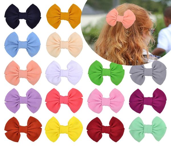 Baby Mädchen Haarspangen Maismuster Clips Kinder Haarnadeln Clip Haarklammern Kinder niedlich große Schleife eingewickelt Sicherheit solide Clipper Kinder Haar A6863269