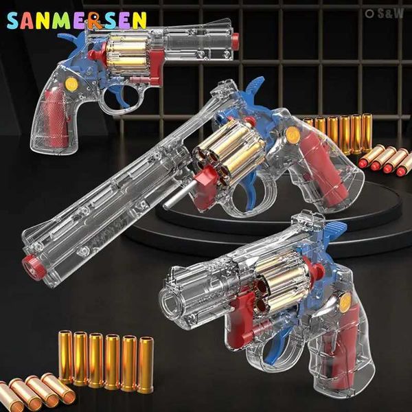 Arma brinquedos transparente arma airsoft arma paintball macio bala arma modelo simulação arma de brinquedo menino arma guerra trauma falso presente bb arma 240307