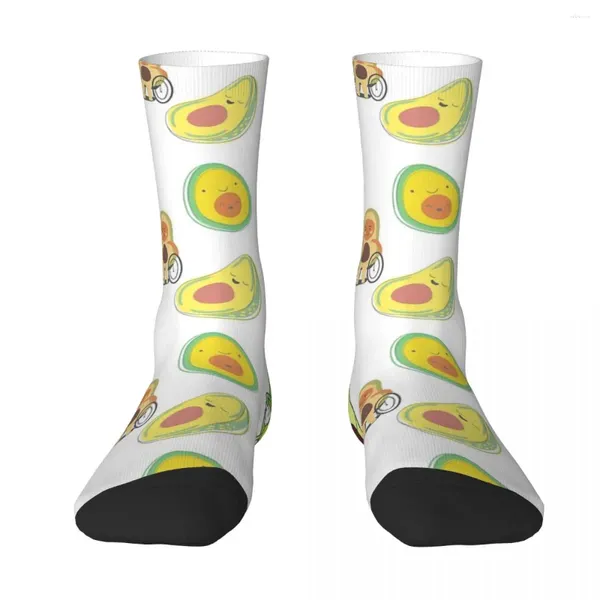 Herrensocken Laptop Avocado Set 3 Harajuku Superweiche Strümpfe Ganzjahres-Accessoires für Unisex-Geburtstagsgeschenk