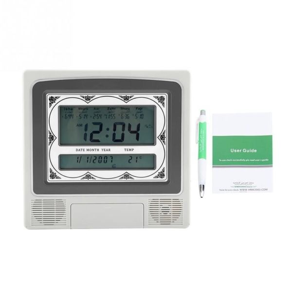 LCD-automatischer islamischer muslimischer Gebets-Azan-Wecker, wandmontierte Uhr Muslim2659