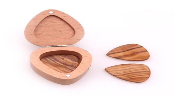 Gitarren-Picking-Box, Aufbewahrungsbox für Gitarren-Picks, Aufbewahrungsbox aus massivem Holz, Pflege für Gitarren-Picks, Geschenk für Gitarrenzubehör3592706