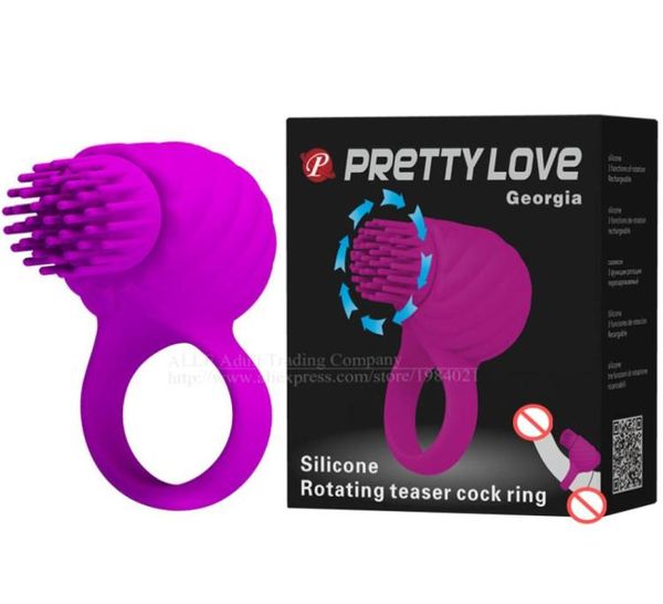 Produtos sexuais Rotação Anel Peniano Women039s Estimulação Clitoriana Massagem vibradores Atraso Anel Peniano Brinquedos Sexuais para homens Para Casais8379145 Melhor qualidade