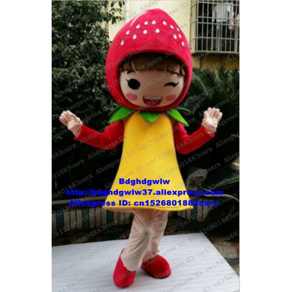 Trajes da mascote frutas morango fragola mascote traje adulto personagem dos desenhos animados roupa terno feiras conferência foto zx2980