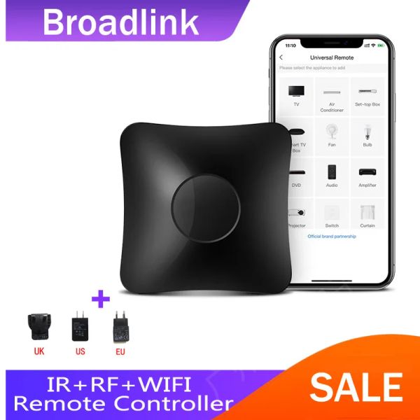 Controle mais novo Broadlink RM4 pro IR RF wi-fi REMOTO UNIVERSAL de automação residencial inteligente funciona com Alexa e Google Home