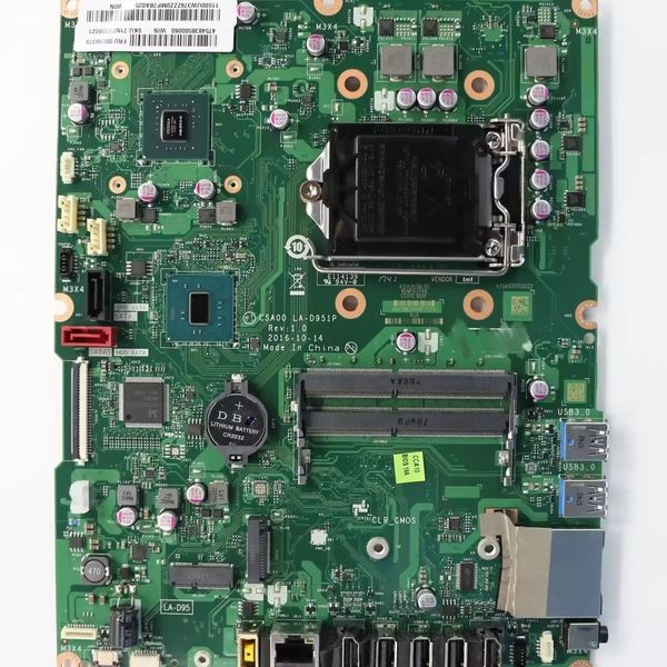 SN LA-D951P FRU PN 00UW379 CPU H110 MODEL COMPATIBLE ERSETZUNG GPU 940MX V2G AIO 510-23ISH All-in-One IdeaCentre Motherboard