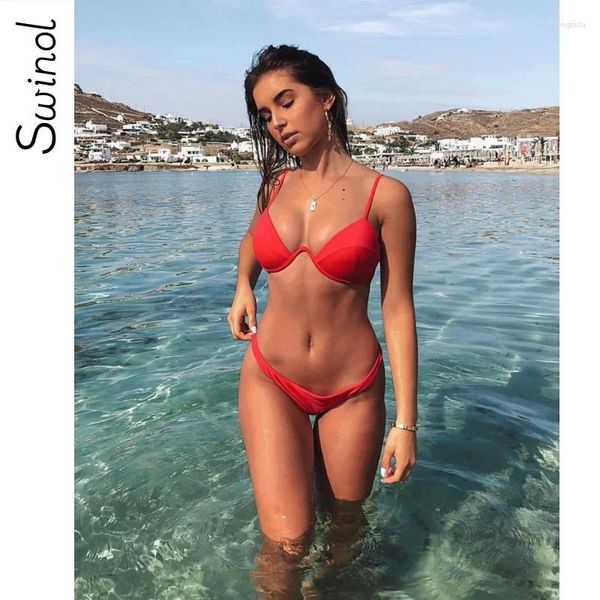 Kadın Mayo Seksi Kadınlar Bikini Setleri Setler Düz Renkli Düşük Kesim Bayanlar Yaz Plajı Mysuits V yaka biquini mayo toptan satış