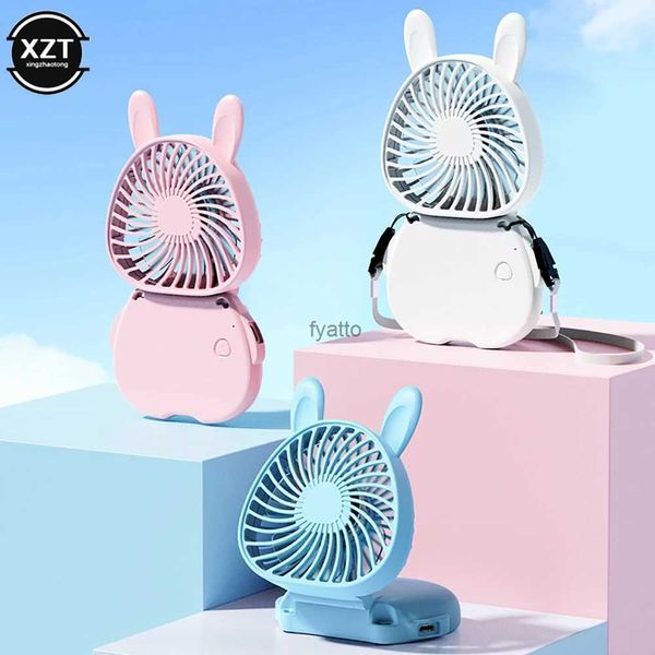 Elektrik Fanları Çok Fonksiyonlu Taşınabilir Fan USB Şarj Edilebilir Dış Mekan Seyahat Hava Soğutucu Masası Katlanabilir Neckh240313