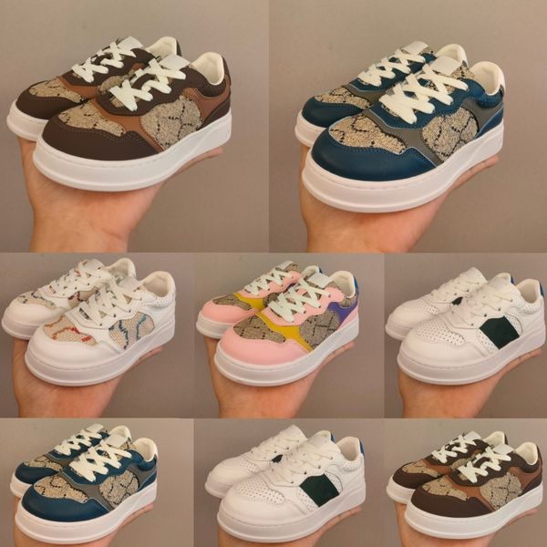 Детские кроссовки для малышей платформы обувь детская классика G Kid Kid Shoe Girls Printed Sport Trainers Youth Boys Boys Бренд Ebony Beige White Navy Sze 26-35