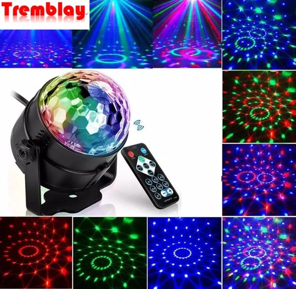 Luz de discoteca rotativa ativada por som, luz colorida de led para palco, 3w, projetor laser rgb, luz de festa para dj, para casa, ktv, bar, natal9360092