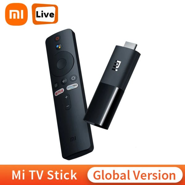 Stick Xiaomi Mi TV Stick Global Version Android TV 9.0 Smart HDR 1GB RAM 8GB ROM Bluetooth 4.2 Mini TV Dongle Wifi Google Assistant