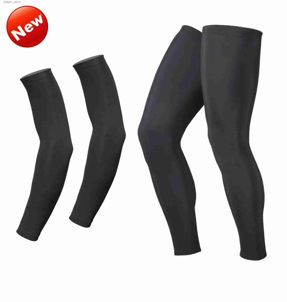 Mangas protetoras Homens Mulheres Proteção UV MTB Bicicleta Bicicleta Ciclismo Aquecedores de braço e Polainas Esportes Correndo Sun Arm Sleeves Leggings L240312