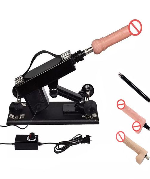 Vibratore automatico della macchina del sesso con accessori per grandi dildo Pene realistico Masturbazione femminile Macchine del sesso Giocattoli adulti del sesso per Wome6013369