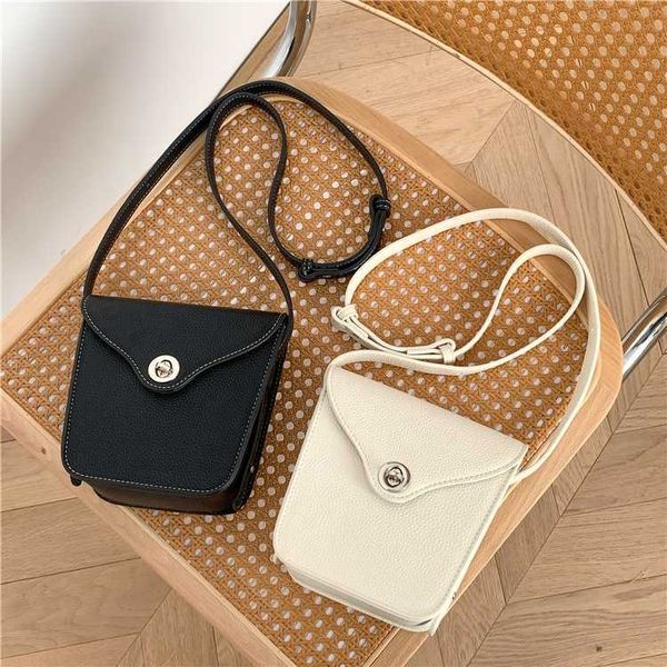 HBP Nicht brandneues Design, reine Farbe, Retro-Handytasche, kleine Umhängetasche für Damen, stilvoller, robuster Sling-Schulter-Mini im südkoreanischen Stil