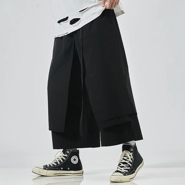 Модные мужские брюки-карго в стиле хип-хоп, брюки для бега, мужские брюки с эластичной резинкой на талии, повседневные комбинезоны, спортивные штаны, мужская свободная уличная одежда 5XL 240228