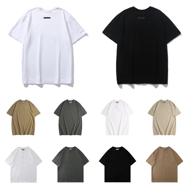 Designer Camisa Camisetas Ess Camisa Casual Nevoeiro Manga Curta FG Tees 1977 Algodão Luxurys Carta Impressão Estéreo Camisetas Essen Tees Shorts Calças High Street T-shirt 24314