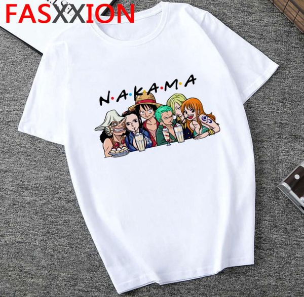 One Piece T Shirt Erkek Harajuku Karikatür 2020 Hip Hop Japonya Anime Tshirt 90s Komik Luffy Zoro Grafik Moda Tees Mal5888320