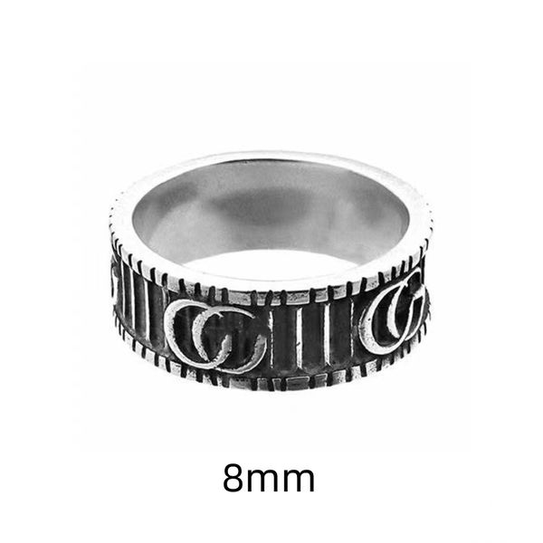 Moda Unisex Luxury Ring Erkekler için kadın unisexghost tasarımcı grup ring mücevher şeridi rengi