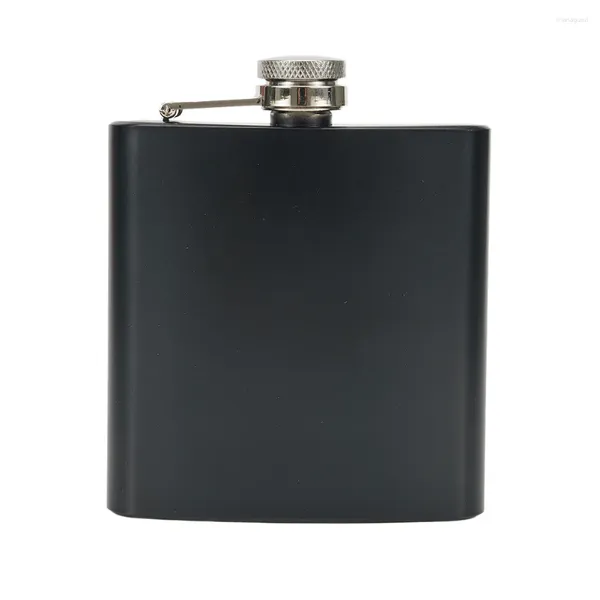 Questões de quadril 1pcs preto 6/8oz Flask Aço inoxidável uísque Bolso de vinho de pocket garrafa de grande capacidade Drinkware