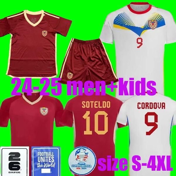 2024 Venezuela Soccer Jerseys Home away National Team SOTELDO SOSA RINCON CORDOVA CASSERES BELLO JA.MARTINEZ RONDON GONZALEZ OSORIO 16-4XL