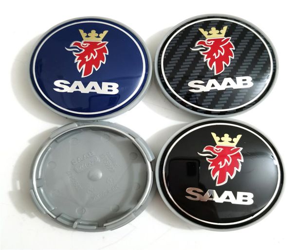 Adatto per copriruota Saab Copriruota in plastica per auto con logo SAAB da 63 mm6965067