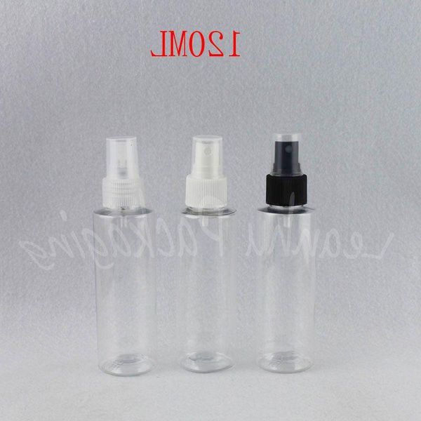 120 ml transparente Kunststoff-Sprühflasche, 120 cc Toner/wassergeschützte Verpackungsflasche, leerer Kosmetikbehälter (50 Stück/Lot) Ivjjp