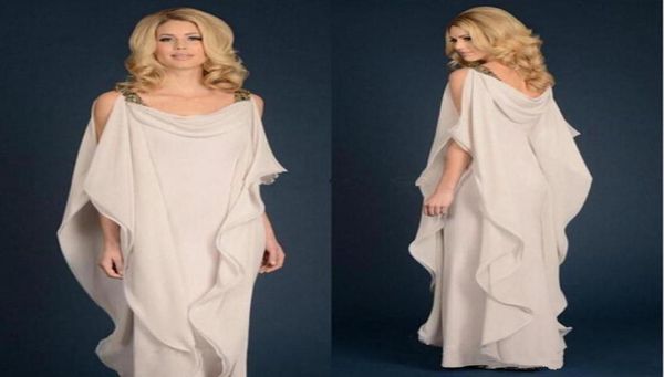 Yeni Şampanya Lacivert Gelin Elbiseleri Anne Chiffon Pantolon Düğün Düğün Artı Boyu Boncuklu Çırıltılar Akan Kılıf Zemin Lengt2457059