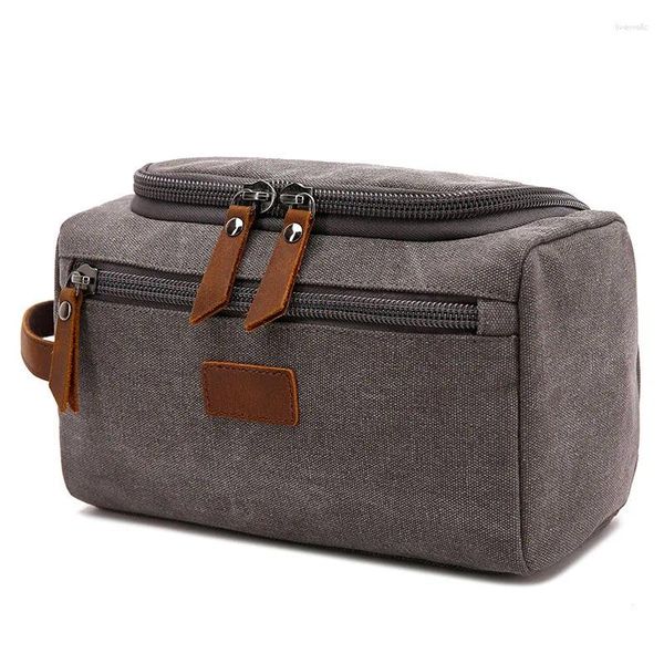 Kosmetiktaschen, Segeltuch, klassische Tasche, Reiseutensilien, Organizer-Etui, Herren, Rasieren, Toilettenartikel, Waschen, Damen-Make-up-Tasche, Aufbewahrungstasche