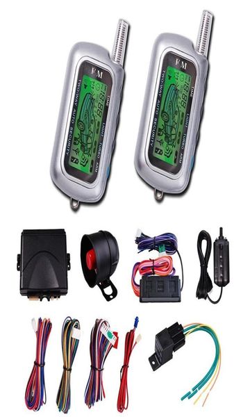 Auto Fahrzeug Sicherheit Paging Auto Alarm 2 Weg LCD Sensor Remote Engine Start System Kit Automatische Auto Einbrecher Alarm System CA6358247