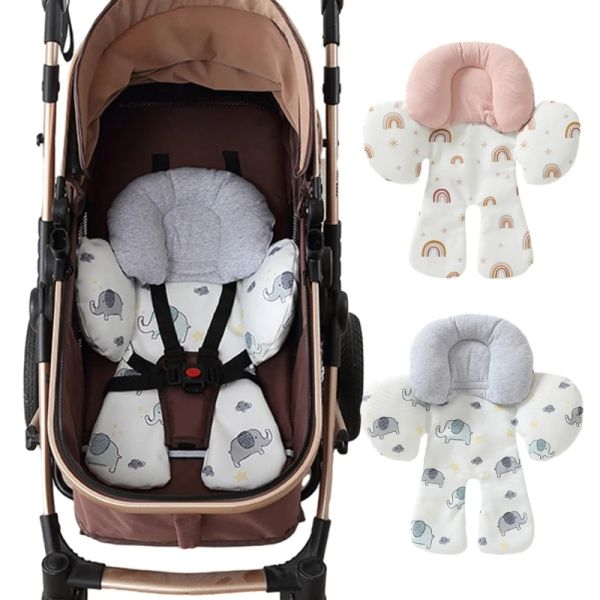 Baby-Kopf- und Nackenstütze für Neugeborene, Sitzeinlage für Kleinkinder, Kinderwagen und Autositz-Schlafkissen, 2-in-1-Körper, ultraweiche Komfortunterstützung