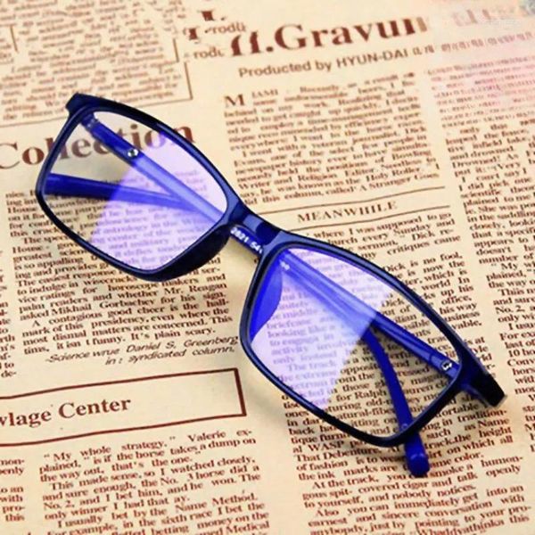 Güneş gözlükleri Anti Hafif Gözlükler Işın Mavi Moda Yorgunluk Koruması Engelleme Gözlük Göz Kare Radyasyon Bilgisayar 2024