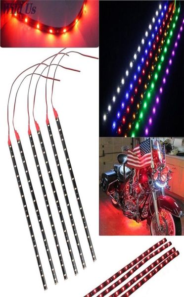 6 PCS2 PCS DC12V Motor LED Strip Otomobil Motosiklet Su Geçirmez Çok Renkli Genişlik 1CM3238044