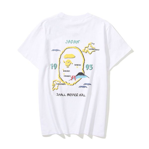 Дизайнерские мужские футболки Hipster Brand Man Цветная линия с буквенным принтом Летние мужские и женские повседневные топы с короткими рукавами
