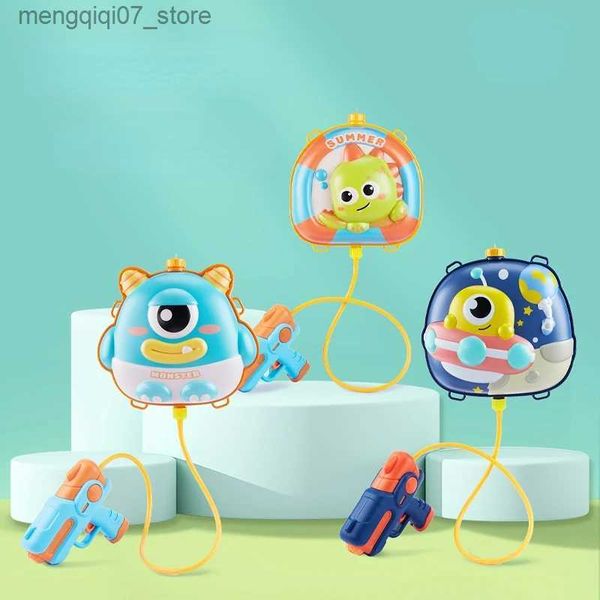 Giochi con la sabbia Divertimento acquatico Zaino elettrico Pistola ad acqua Lancio automatico Giocattolo estivo con acqua Pistola ad acqua Spiaggia Piscina Secchio d'acqua all'aperto Giocattolo per bambini L240312