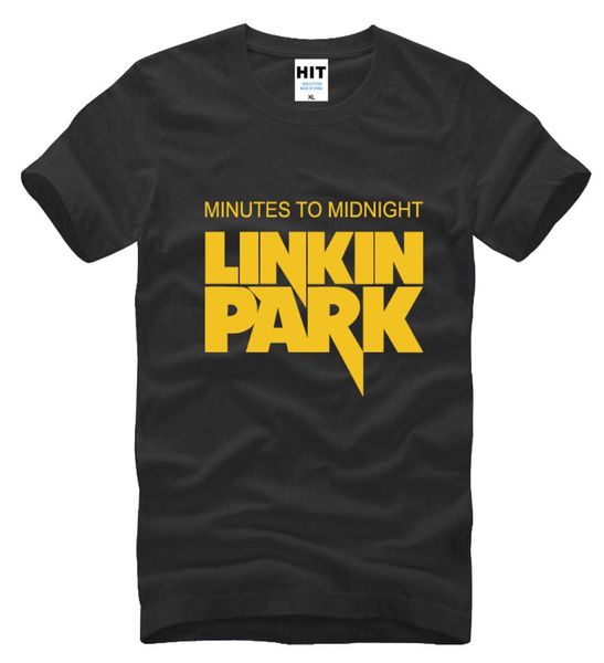 Minuten bis Mitternacht Lincoln Linkin Park Rock Hip Hop Men039s T-Shirt für Männer 2017 Baumwolle Casual Tee Camisetas Masculina1044305