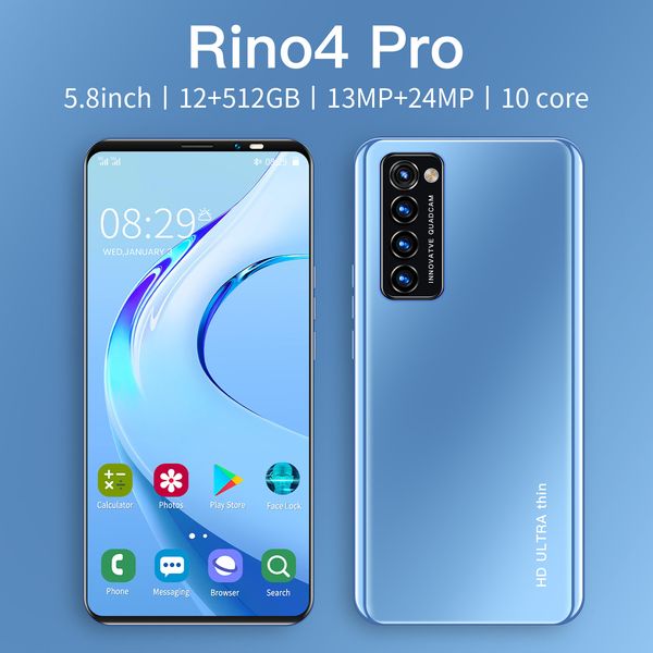 Reno4 Pro é um smartphone internacional popular com tela Android 1 + 8G de 5,8 polegadas para smartphones de comércio exterior