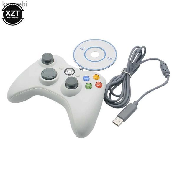 Oyun Denetleyicileri Joysticks 1pcs USB Kablolu Titreşim Gamepad Windows için PC Denetleyicisi için Joystick 7/8/10 Yüksek kaliteli gamepad L24312 ile Xbox 360 Joypad için değil