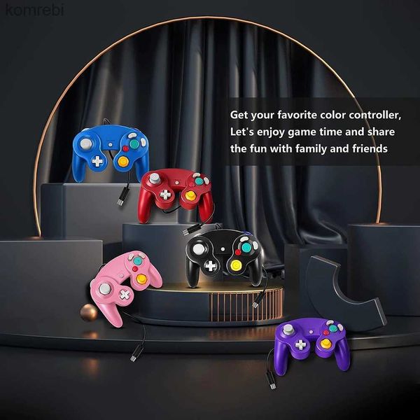 Gamecontroller Joysticks Gamecube Controller Classic NGC Wired Gamepad Wii Control PC Gaming Joypad Switch Joystick Retro Videospielkonsole Zubehör L24312