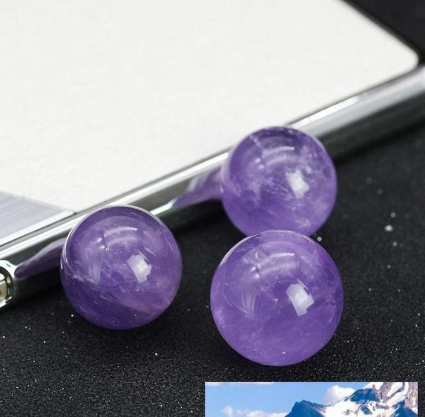 Sfera di pietra di quarzo ametista rosa naturale sfera di cristallo di fluorite palla di guarigione pietra preziosa 18mm20mm regalo per la famiglia ven sqcLtv homes202842249