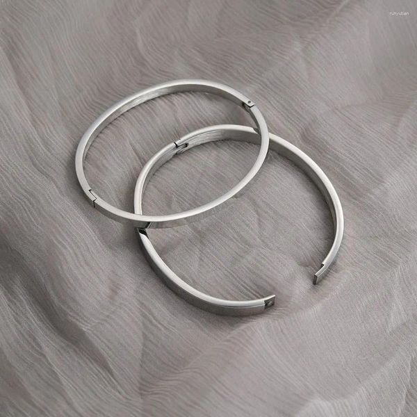 Bracciale carino Decorazione Accessori per gioielli Temperamento in acciaio inossidabile Pulseras semplici Coppia braccialetti Braccialetti per donna