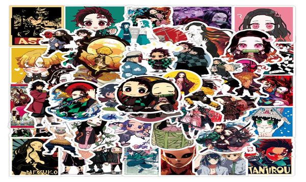 50PCS Impermeabile Manga Anime Adesivi Per Bottiglia di Acqua Per Bambini Bagagli Notebook Valigia Cassa Del Telefono Del Computer Portatile Chitarra Kawaii Decalcomanie9120936