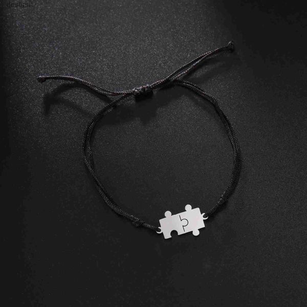 Perlen kreative Puzzle Anhänger Armbänder für Frauen Edelstahl Seil Kette trendigen Stil geeignet Geburtstag Party Schmuck Geschenke neu InL24213