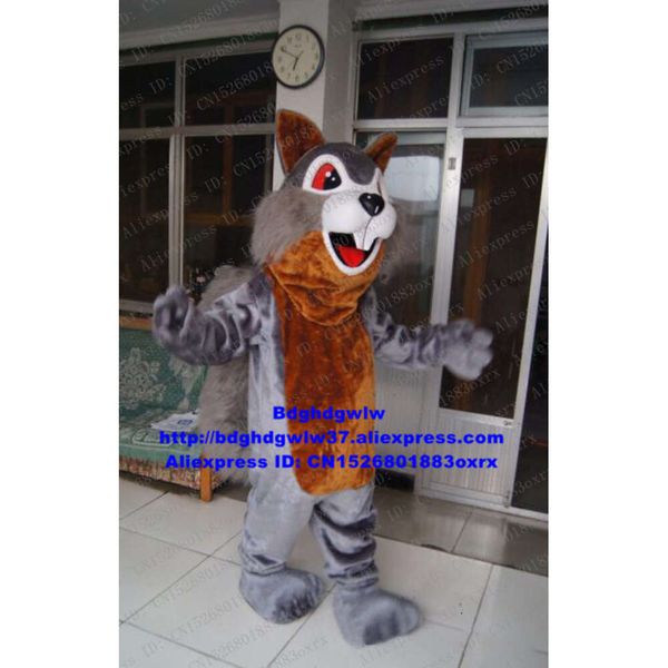 Costumi mascotte Scoiattolo grigio Chipmunk Chipmuck Chippy Eutamias Costume mascotte Personaggio dei cartoni animati su Holidays Enterprise Propaganda Zx1490