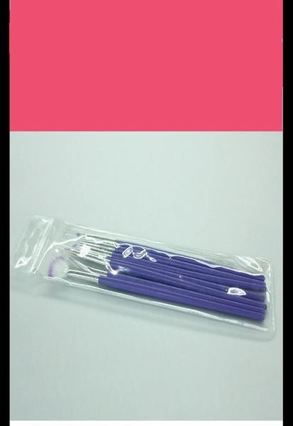 Set di penne per pennelli per pennelli per strumenti di pittura viola intero per nail art design 7PCS8545605